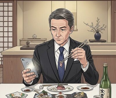 会食でのスマホの居場所　[ 取締役会長　村田 淳 ]　2025/11/14